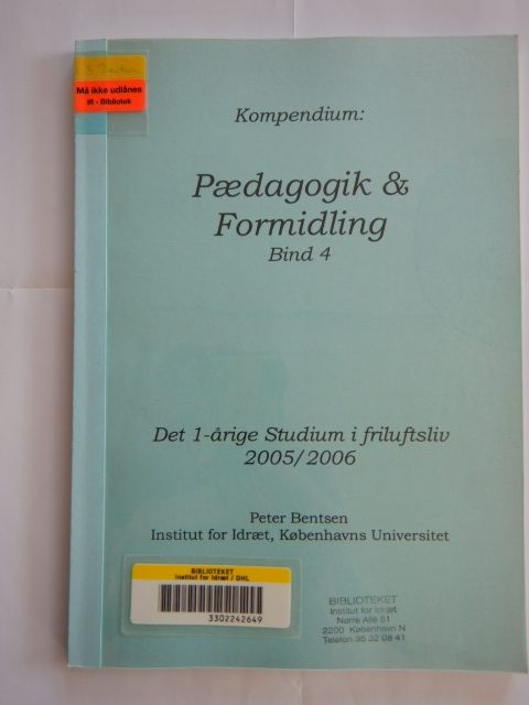 Forside: Pædagogik & formidling bind 4
