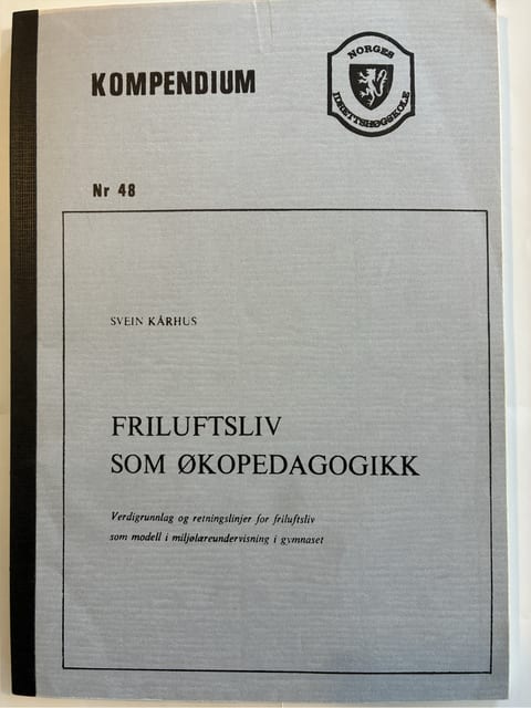 Forside: Friluftsliv som økopedagogikk